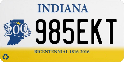 IN license plate 985EKT