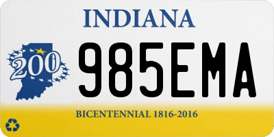 IN license plate 985EMA