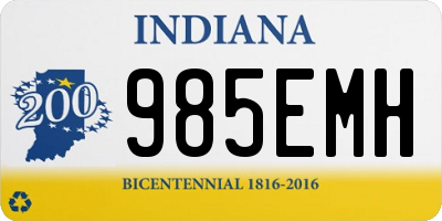 IN license plate 985EMH