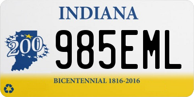 IN license plate 985EML