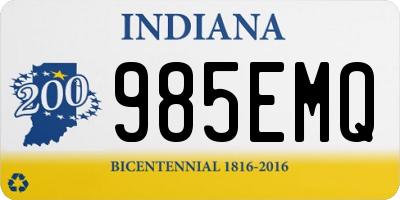 IN license plate 985EMQ