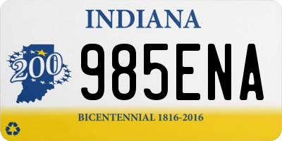 IN license plate 985ENA