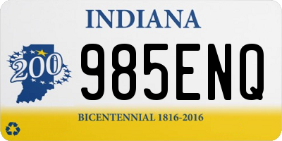 IN license plate 985ENQ