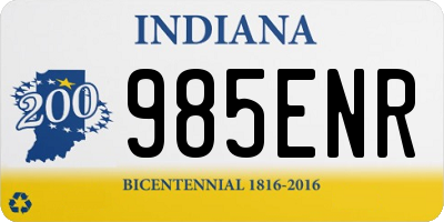 IN license plate 985ENR