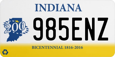 IN license plate 985ENZ