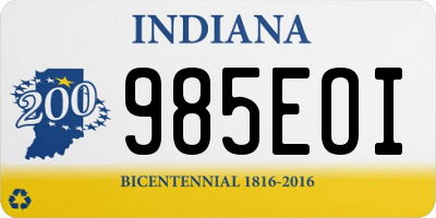 IN license plate 985EOI