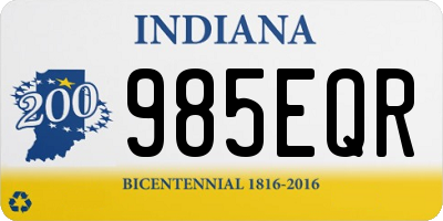 IN license plate 985EQR