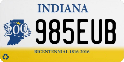 IN license plate 985EUB