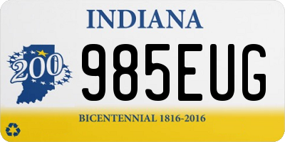 IN license plate 985EUG