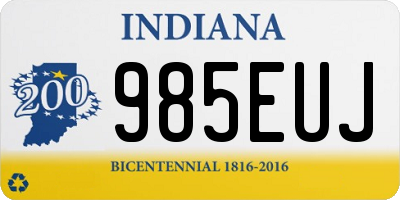 IN license plate 985EUJ