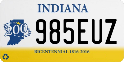 IN license plate 985EUZ