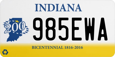 IN license plate 985EWA
