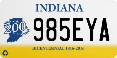 IN license plate 985EYA