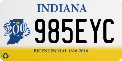 IN license plate 985EYC