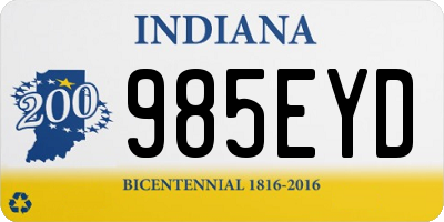 IN license plate 985EYD