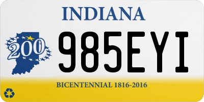 IN license plate 985EYI