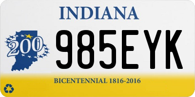 IN license plate 985EYK