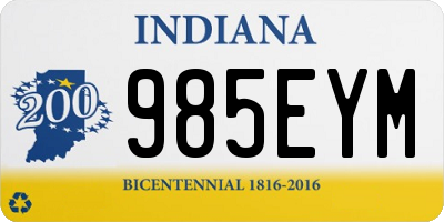 IN license plate 985EYM