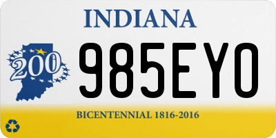 IN license plate 985EYO