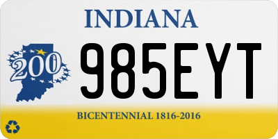 IN license plate 985EYT