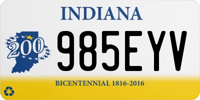 IN license plate 985EYV