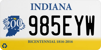 IN license plate 985EYW