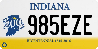 IN license plate 985EZE