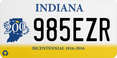 IN license plate 985EZR