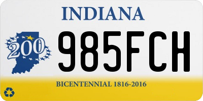 IN license plate 985FCH