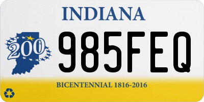 IN license plate 985FEQ