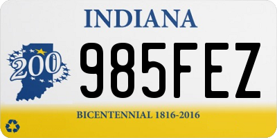 IN license plate 985FEZ