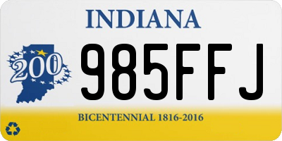 IN license plate 985FFJ