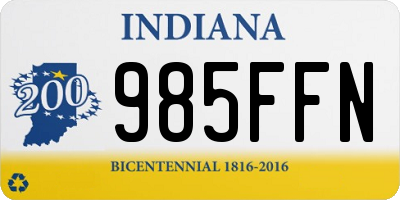 IN license plate 985FFN