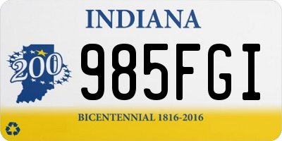 IN license plate 985FGI