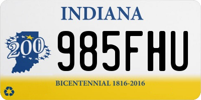 IN license plate 985FHU