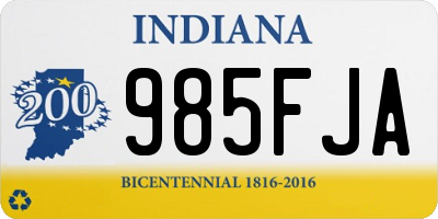 IN license plate 985FJA