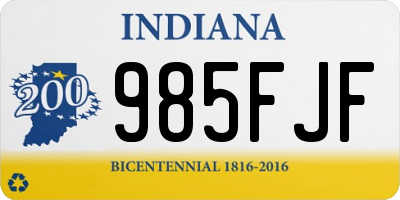 IN license plate 985FJF