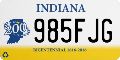 IN license plate 985FJG