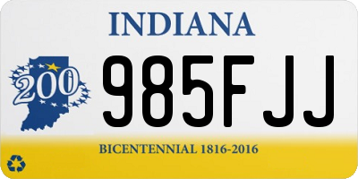 IN license plate 985FJJ