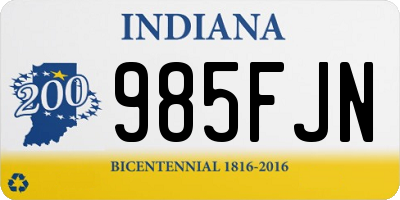 IN license plate 985FJN