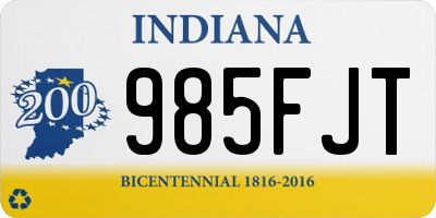 IN license plate 985FJT