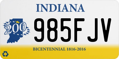 IN license plate 985FJV