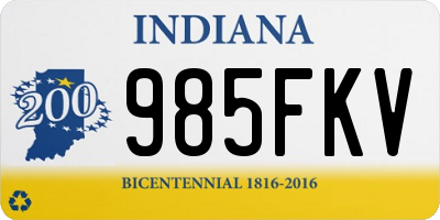 IN license plate 985FKV