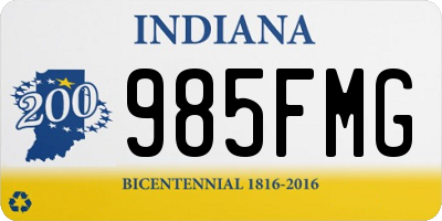 IN license plate 985FMG
