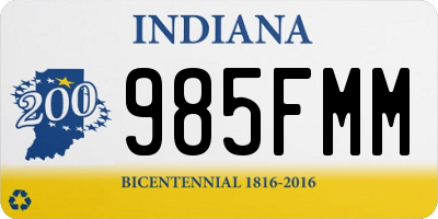 IN license plate 985FMM