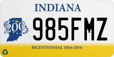 IN license plate 985FMZ