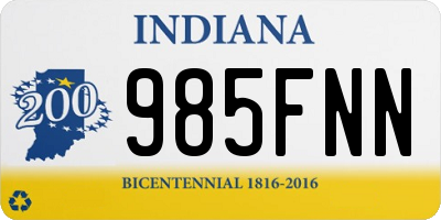 IN license plate 985FNN