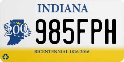 IN license plate 985FPH