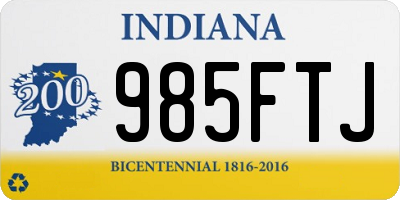 IN license plate 985FTJ