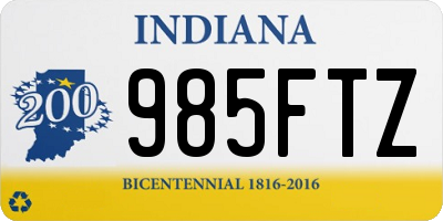 IN license plate 985FTZ